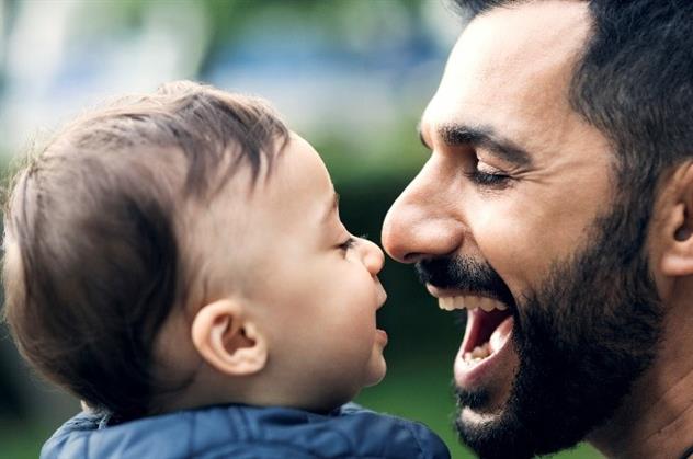 father singing to his son